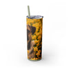 Skinny Tumbler with Straw – 20 oz Stainless Steel Cup
