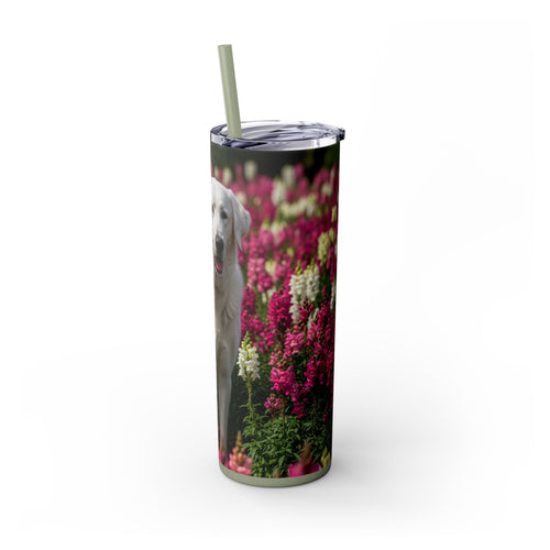 Skinny Tumbler with Straw – 20 oz Stainless Steel Cup