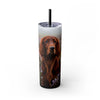 Skinny Tumbler with Straw – 20 oz Stainless Steel Cup