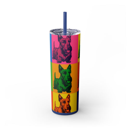 Skinny Tumbler with Straw – 20 oz Stainless Steel Cup
