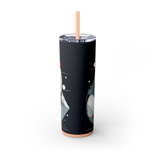 Skinny Tumbler with Straw – 20 oz Stainless Steel Cup