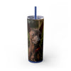 Skinny Tumbler with Straw – 20 oz Stainless Steel Cup