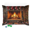 Dachshund Holiday Fireplace Pet Bed