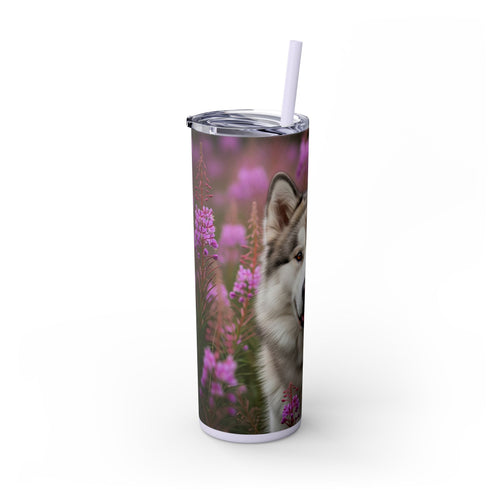 Skinny Tumbler with Straw – 20 oz Stainless Steel Cup