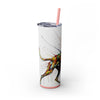 Skinny Tumbler with Straw – 20 oz Stainless Steel Cup