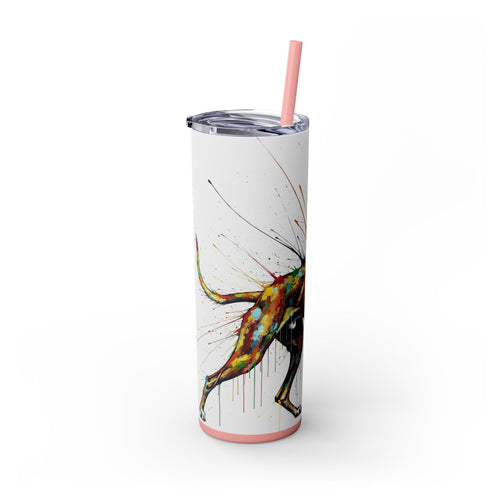 Skinny Tumbler with Straw – 20 oz Stainless Steel Cup