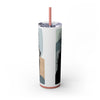 Skinny Tumbler with Straw – 20 oz Stainless Steel Cup