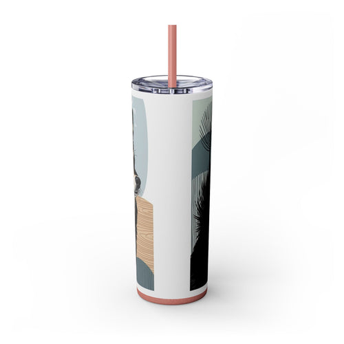 Skinny Tumbler with Straw – 20 oz Stainless Steel Cup