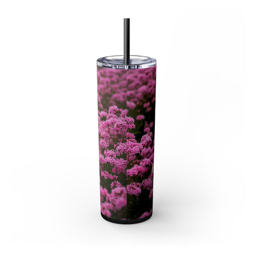 Skinny Tumbler with Straw – 20 oz Stainless Steel Cup