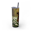 Skinny Tumbler with Straw – 20 oz Stainless Steel Cup