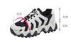 Urban teen Red retro design on white no tying sports shoe