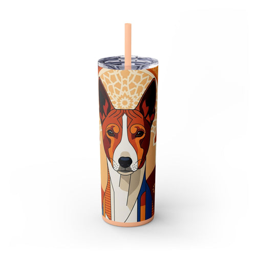 Skinny Tumbler with Straw – 20 oz Stainless Steel Cup
