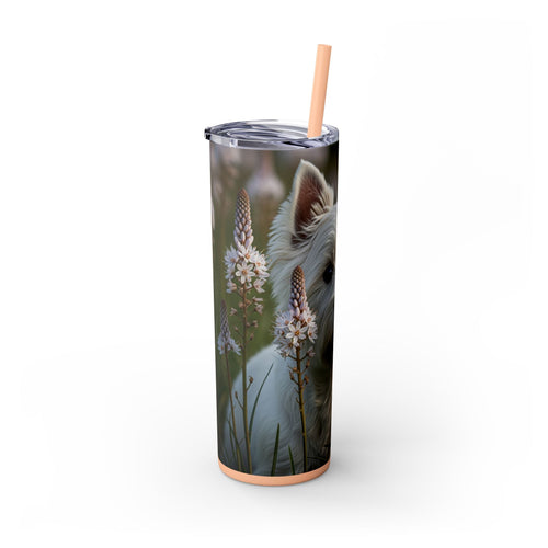 Skinny Tumbler with Straw – 20 oz Stainless Steel Cup