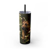 Skinny Tumbler with Straw – 20 oz Stainless Steel Cup