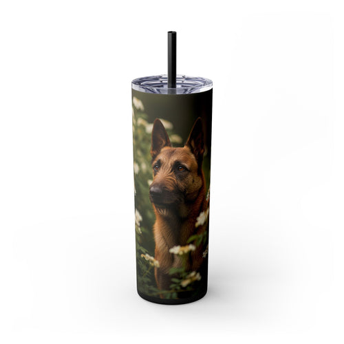 Skinny Tumbler with Straw – 20 oz Stainless Steel Cup