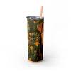Skinny Tumbler with Straw – 20 oz Stainless Steel Cup
