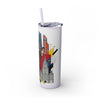 Skinny Tumbler with Straw – 20 oz Stainless Steel Cup