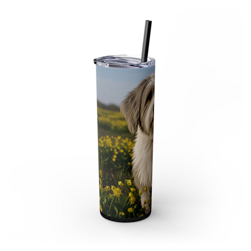 Skinny Tumbler with Straw – 20 oz Stainless Steel Cup