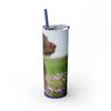 Skinny Tumbler with Straw – 20 oz Stainless Steel Cup