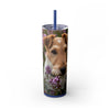 Skinny Tumbler with Straw – 20 oz Stainless Steel Cup