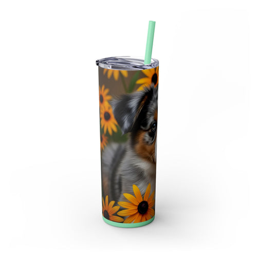 Skinny Tumbler with Straw – 20 oz Stainless Steel Cup