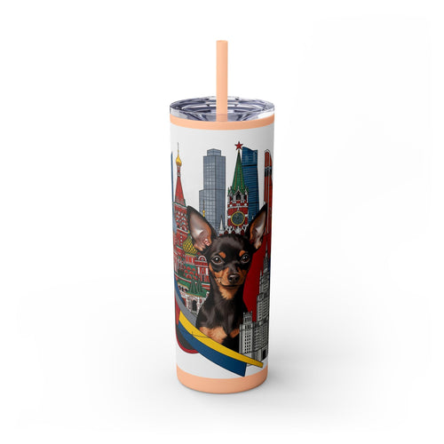 Skinny Tumbler with Straw – 20 oz Stainless Steel Cup