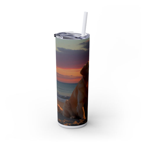 Skinny Tumbler with Straw – 20 oz Stainless Steel Cup