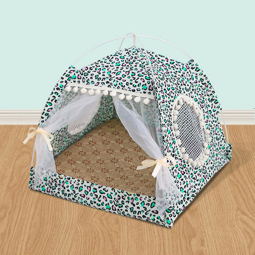 Comfy Calming Pet Tent Bed for Small Dogs and Cats