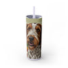 Skinny Tumbler with Straw – 20 oz Stainless Steel Cup