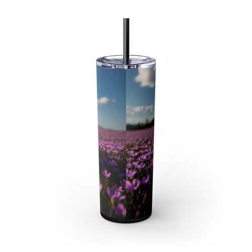 Skinny Tumbler with Straw – 20 oz Stainless Steel Cup