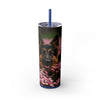 Skinny Tumbler with Straw – 20 oz Stainless Steel Cup