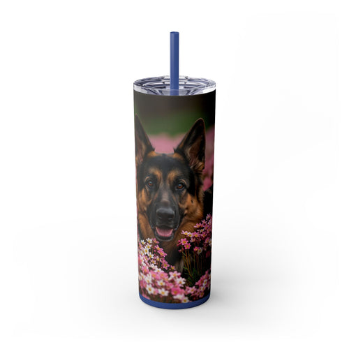 Skinny Tumbler with Straw – 20 oz Stainless Steel Cup