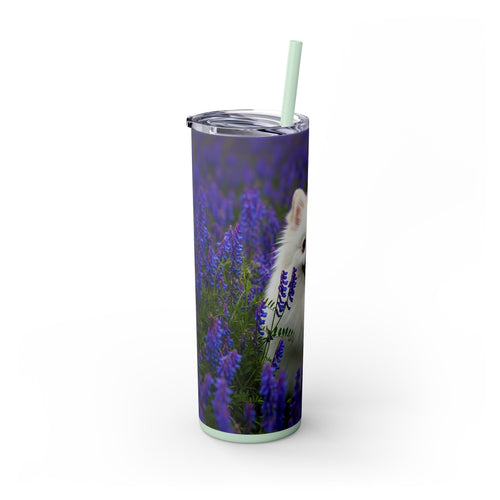 Skinny Tumbler with Straw – 20 oz Stainless Steel Cup