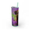Skinny Tumbler with Straw – 20 oz Stainless Steel Cup