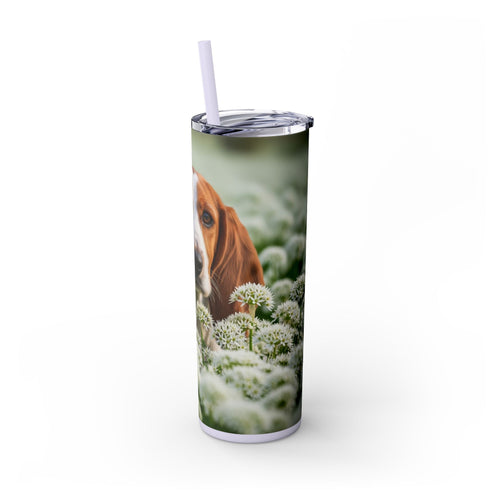 Skinny Tumbler with Straw – 20 oz Stainless Steel Cup