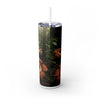 Skinny Tumbler with Straw – 20 oz Stainless Steel Cup