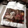 Christmas Puppy Gift Blanket