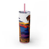 Skinny Tumbler with Straw – 20 oz Stainless Steel Cup