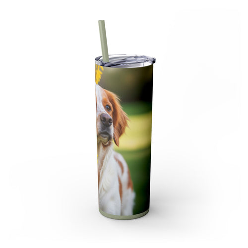 Skinny Tumbler with Straw – 20 oz Stainless Steel Cup