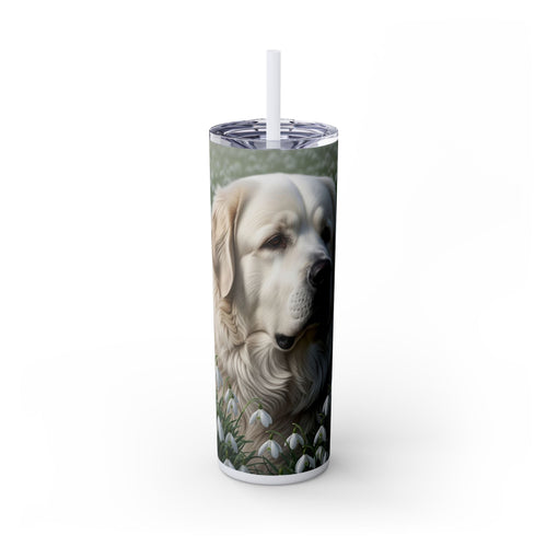 Skinny Tumbler with Straw – 20 oz Stainless Steel Cup