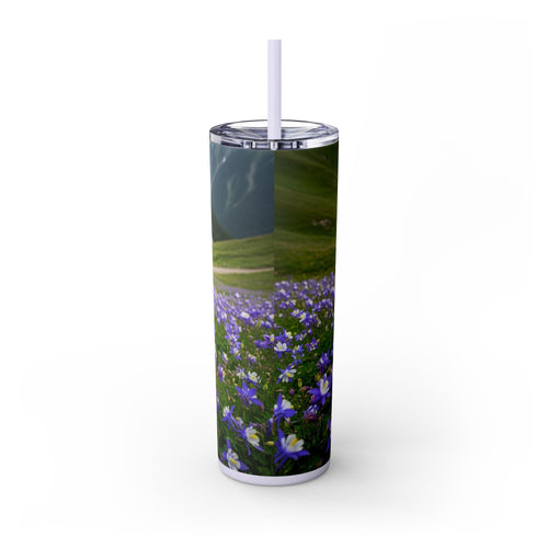 Skinny Tumbler with Straw – 20 oz Stainless Steel Cup