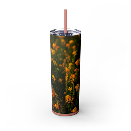 Skinny Tumbler with Straw – 20 oz Stainless Steel Cup