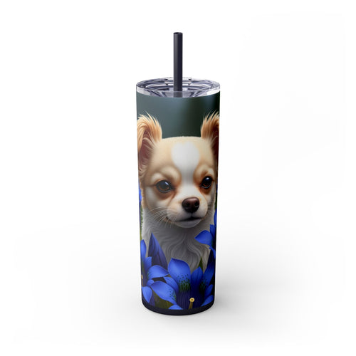 Skinny Tumbler with Straw – 20 oz Stainless Steel Cup