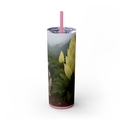 Skinny Tumbler with Straw – 20 oz Stainless Steel Cup