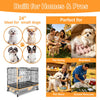 24-30 Black Metal Wire Dog Crate LS-2N01/LS-2.5N01
