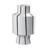 Black And White Striped Ceramic Vase Light Luxury Modern Home