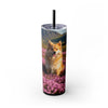 Skinny Tumbler with Straw – 20 oz Stainless Steel Cup