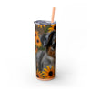 Skinny Tumbler with Straw – 20 oz Stainless Steel Cup