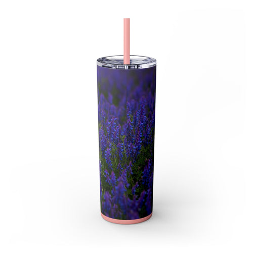 Skinny Tumbler with Straw – 20 oz Stainless Steel Cup