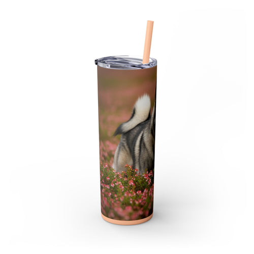 Skinny Tumbler with Straw – 20 oz Stainless Steel Cup
